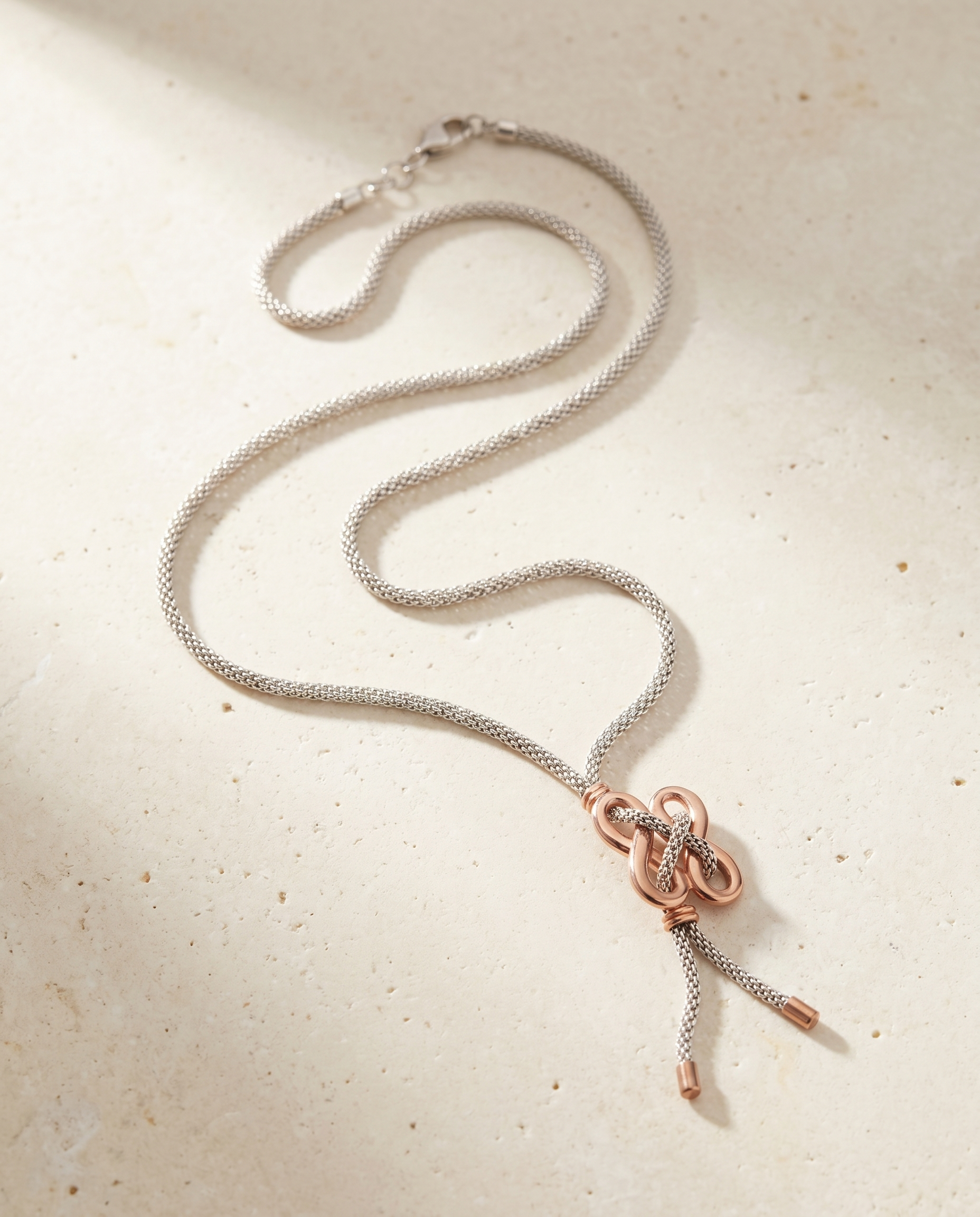 Gold Plated Double Infinity Necklace