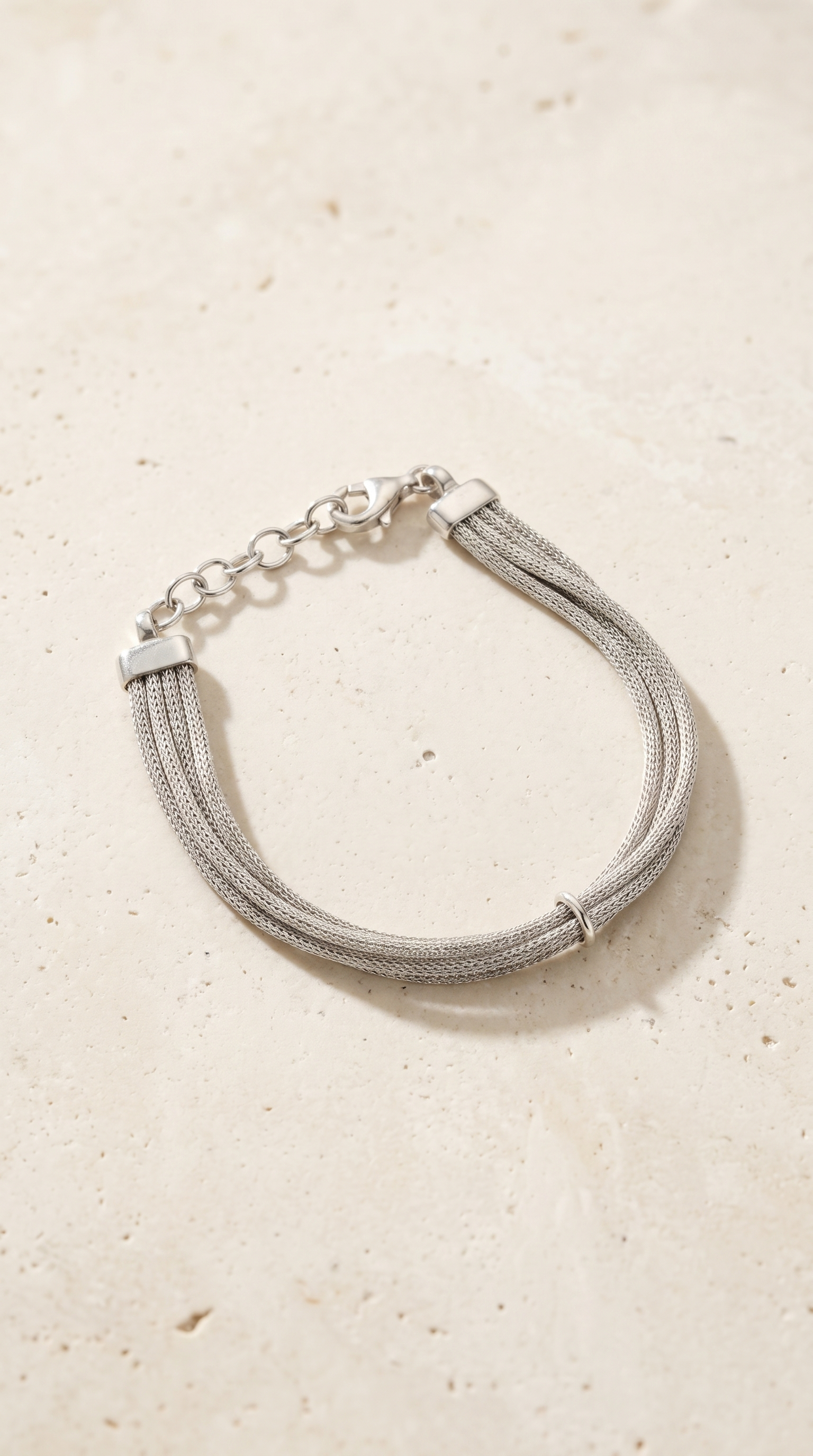 Multi-Strand Mesh Chain Bracelet