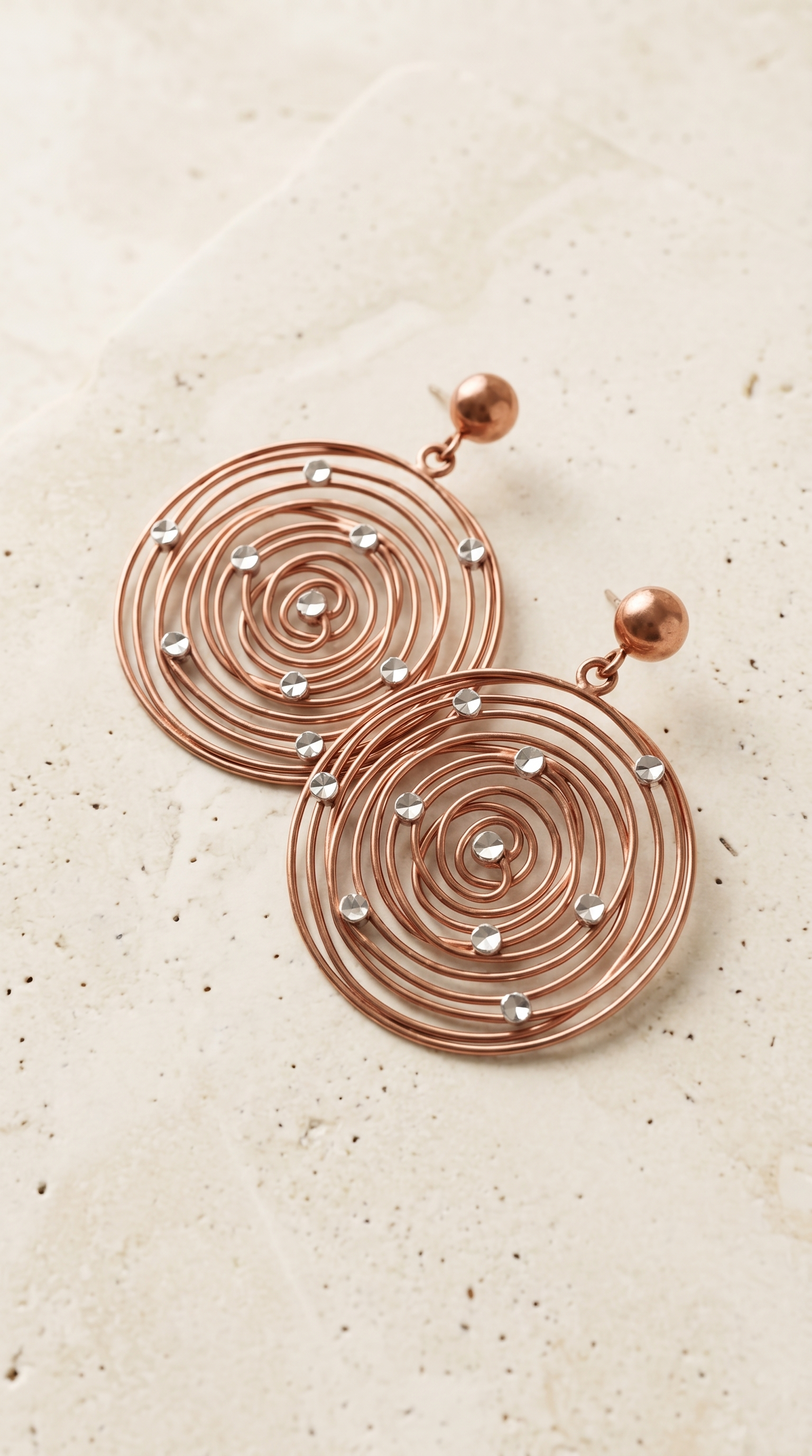 Spiral Galaxy Drop Earrings