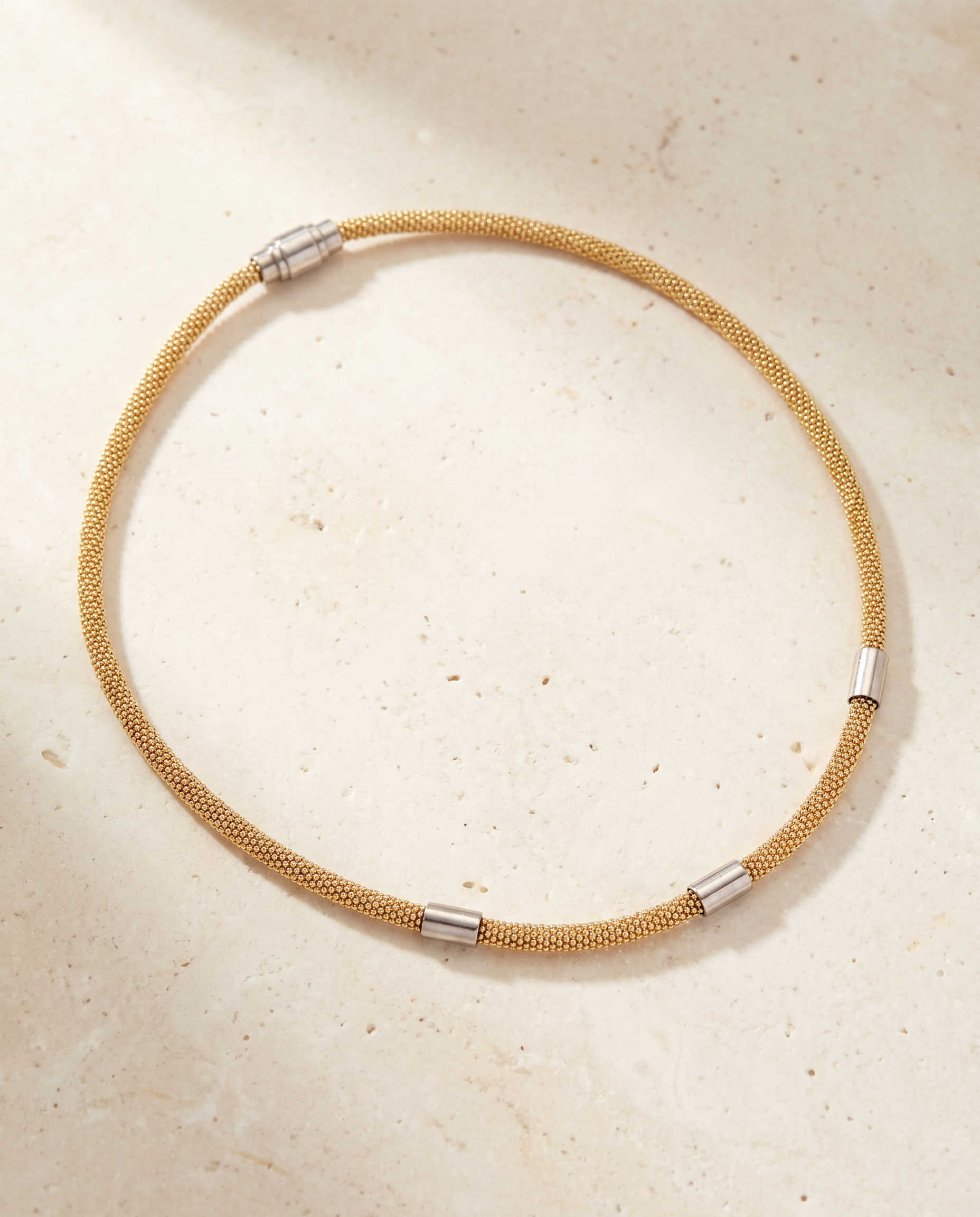 Gold Multi-Tube Necklace