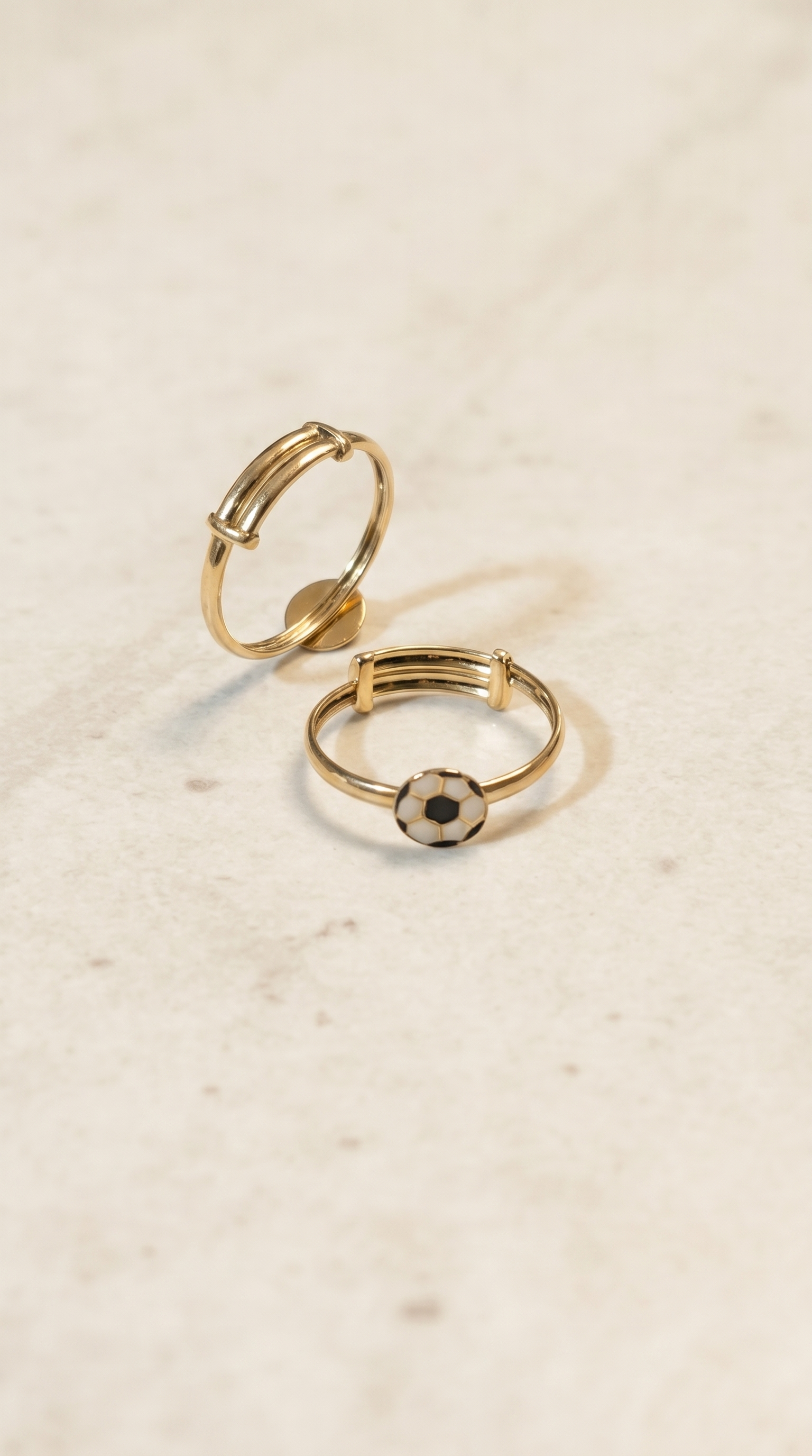 Adjustable Football Ring | 9 Carat Gold