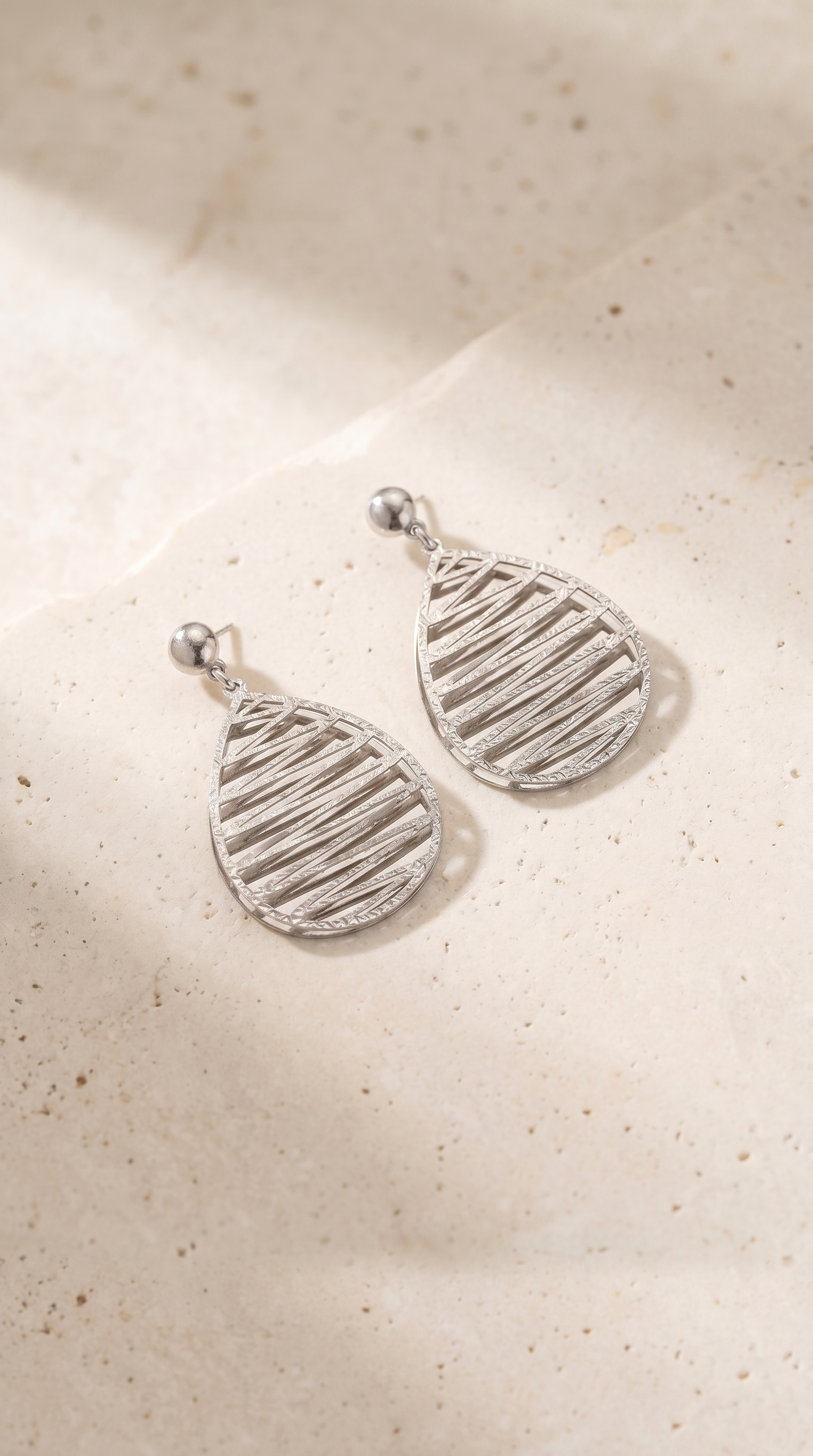 Teardrop Slash Earrings