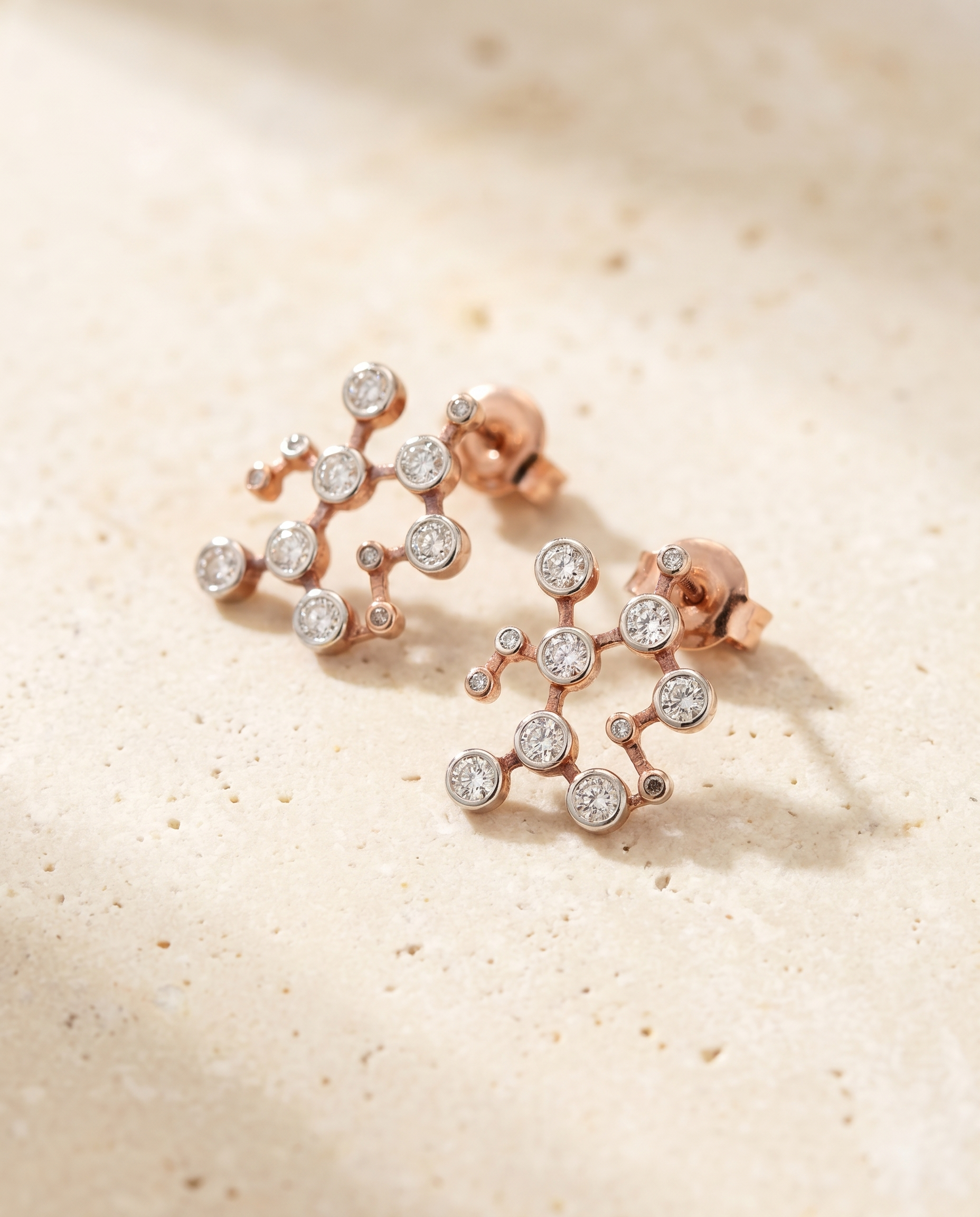 Celestial Cluster Stud Earrings