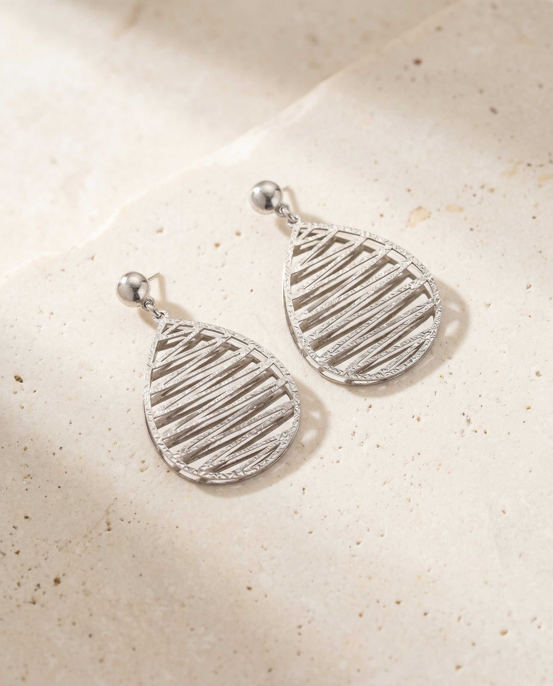 Teardrop Slash Earrings