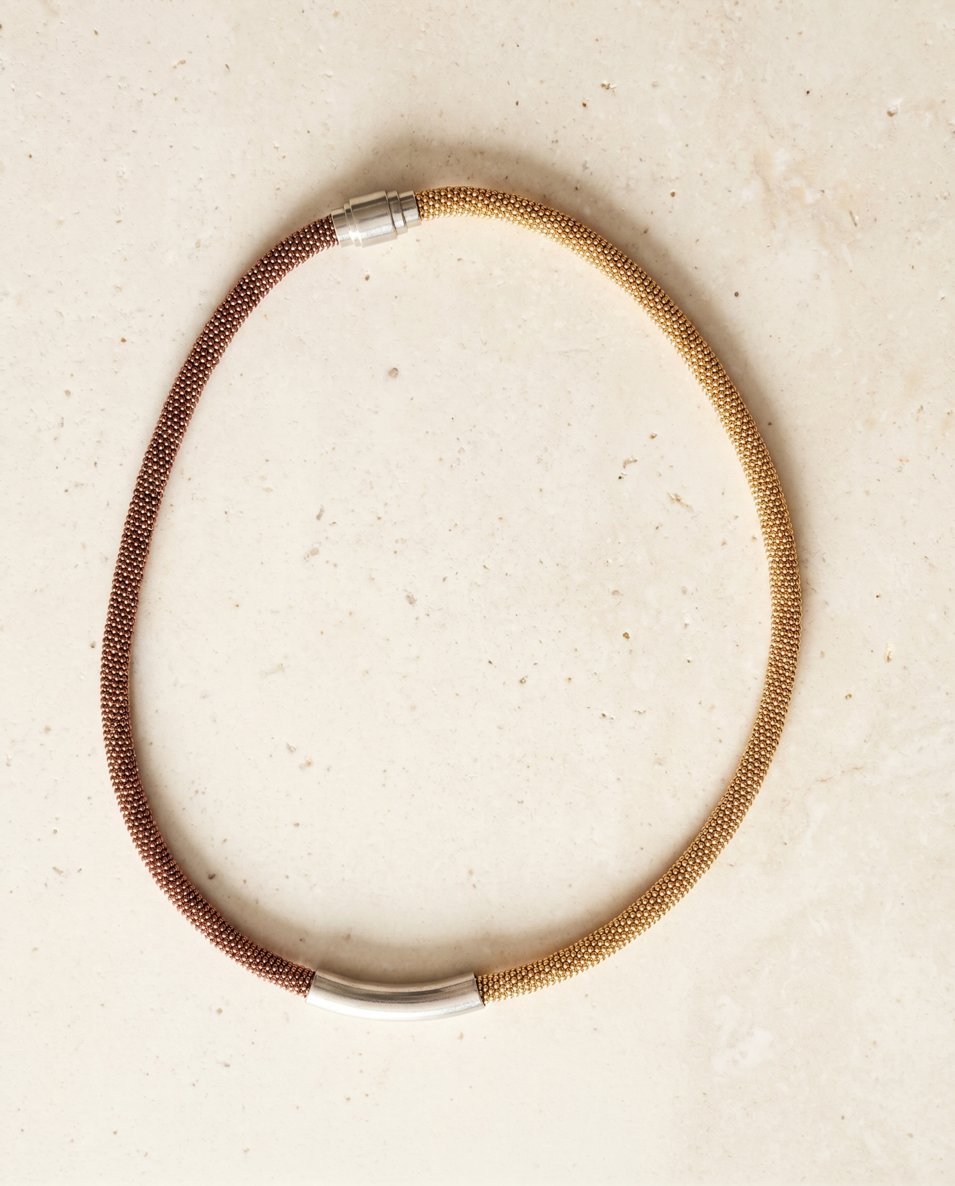 Gold & Bronze Duo Necklace