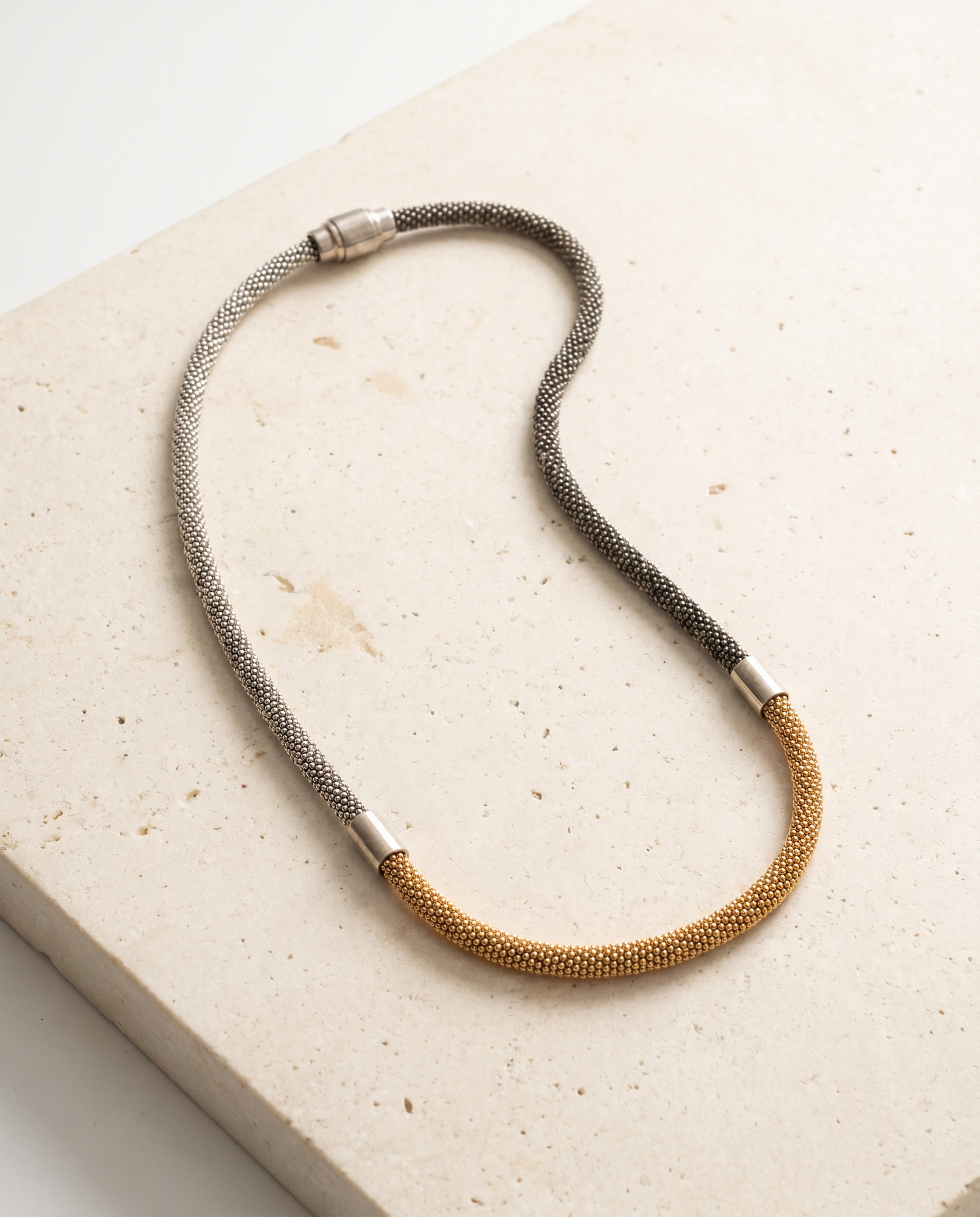 Silver & Gold Duo Necklace