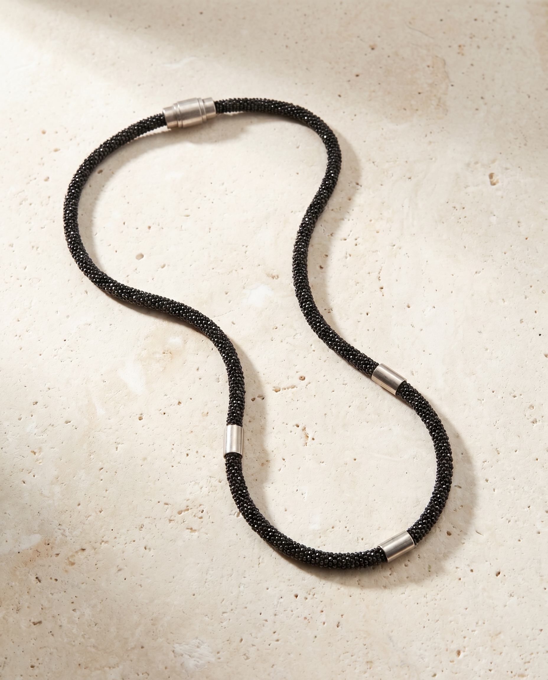 Black Mesh Necklace