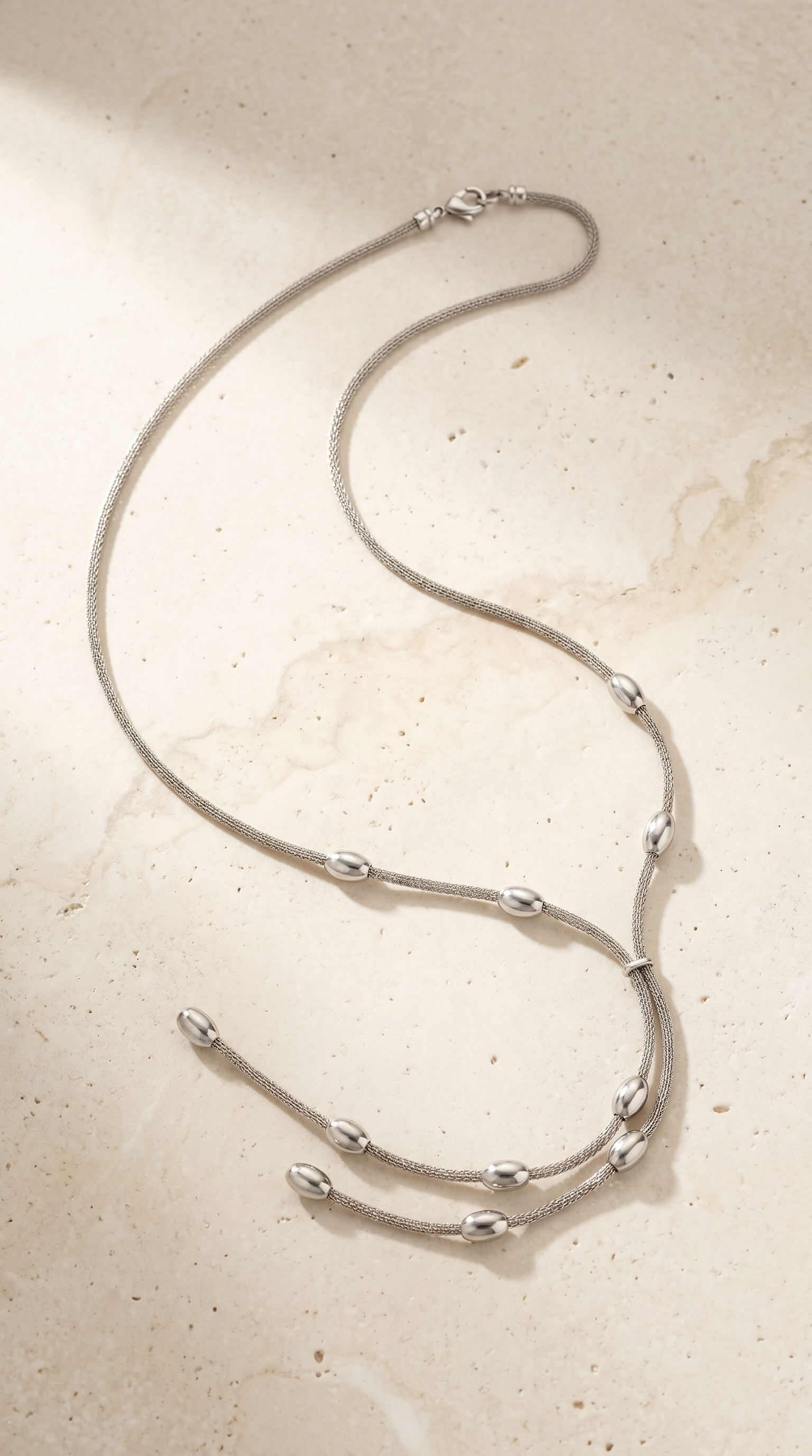 Pebble Mesh Necklace