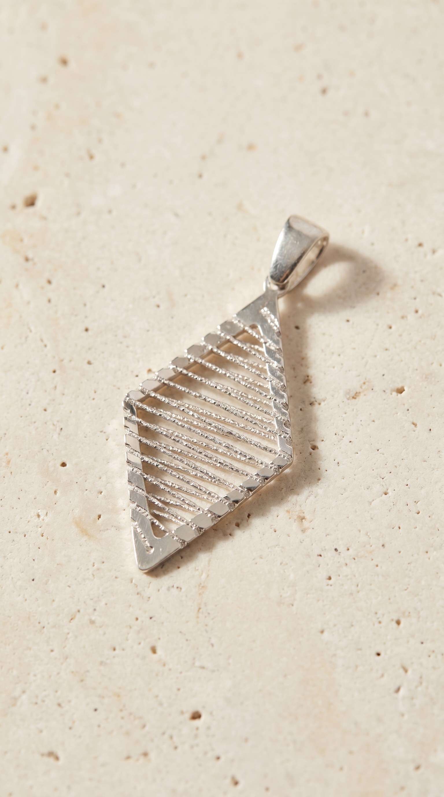 Prism Diamond-Shape Slash Pendant