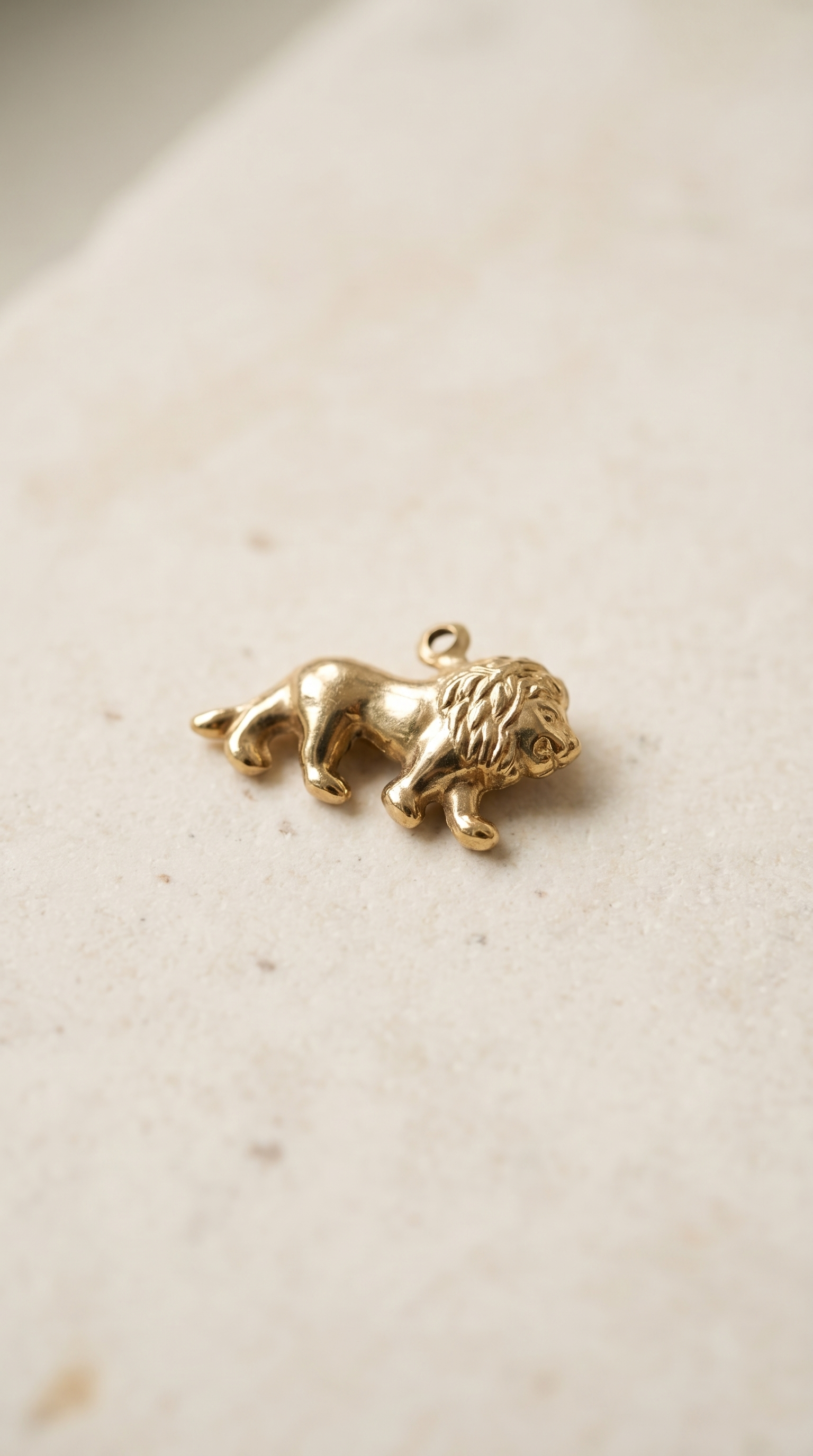 Lion Charm Pendant | 9 Carat Gold